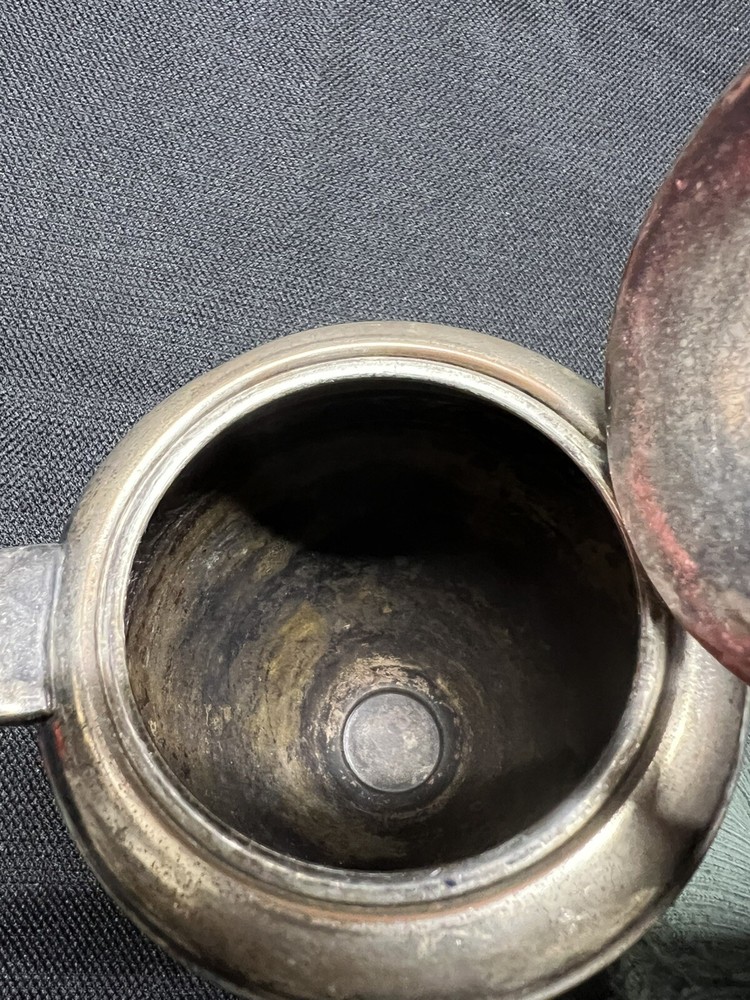 Viking Plate Canada EP Copper Lead Mounted Teapot