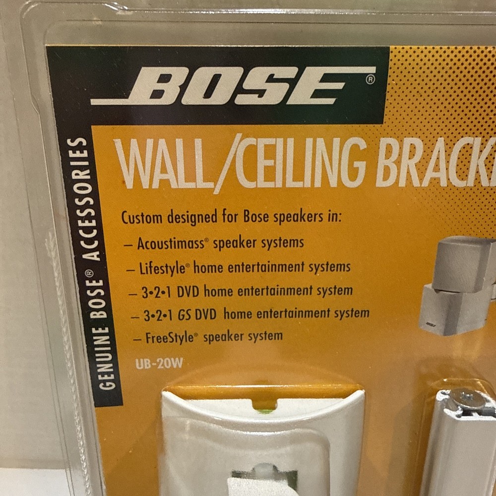 Bose Speaker Mount UB-20W Wall Ceiling Bracket White Cube Universal Bose Mount