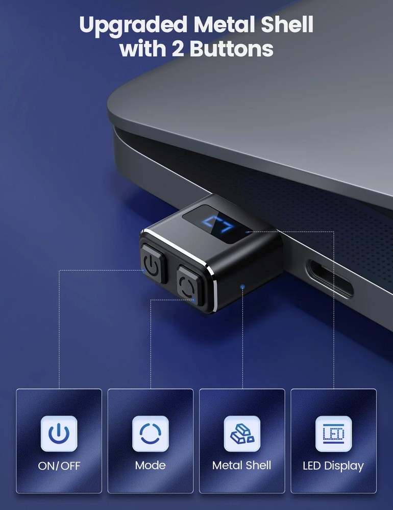 Mouse Jiggler, USB Mouse Mover Undetectable, Automatic Shaker with Separate Mode