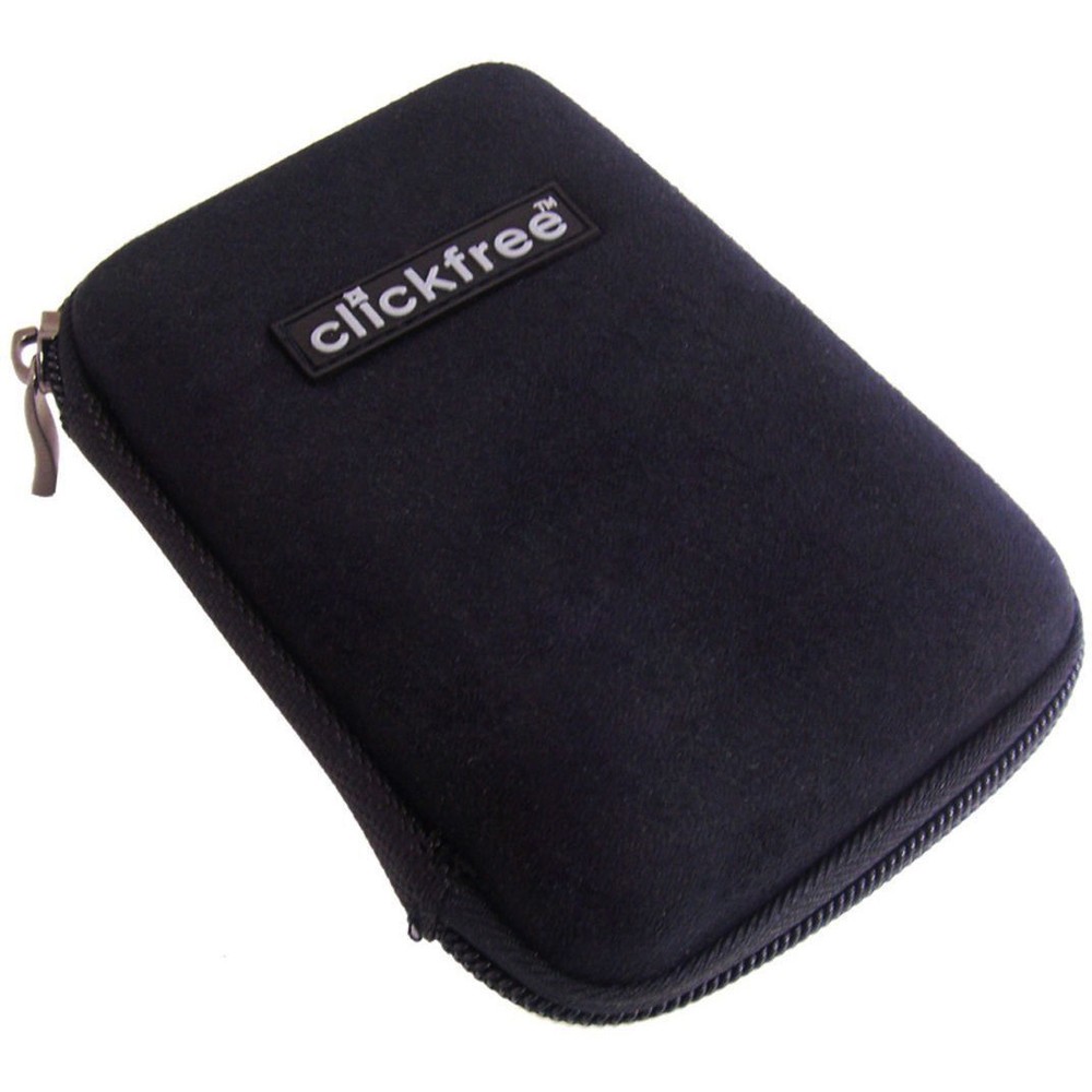Clickfree ZIP025B Hard Shell Zippered Protective Case for 2.5" External HDD