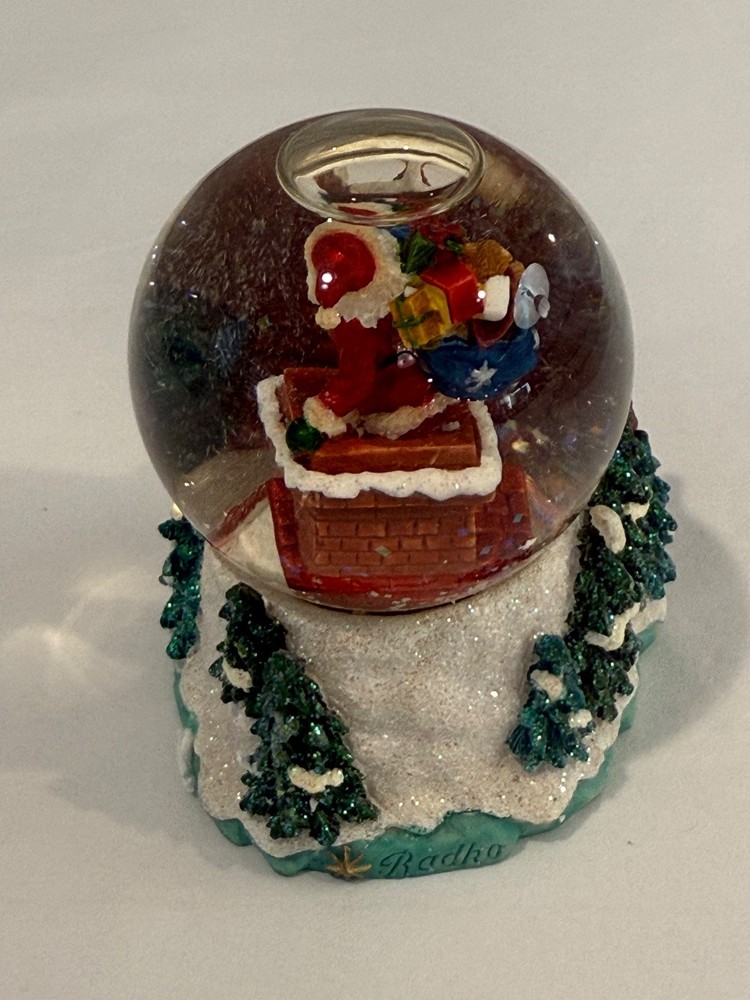 Christopher Radko Midnight Visitor Mini Snowglobe