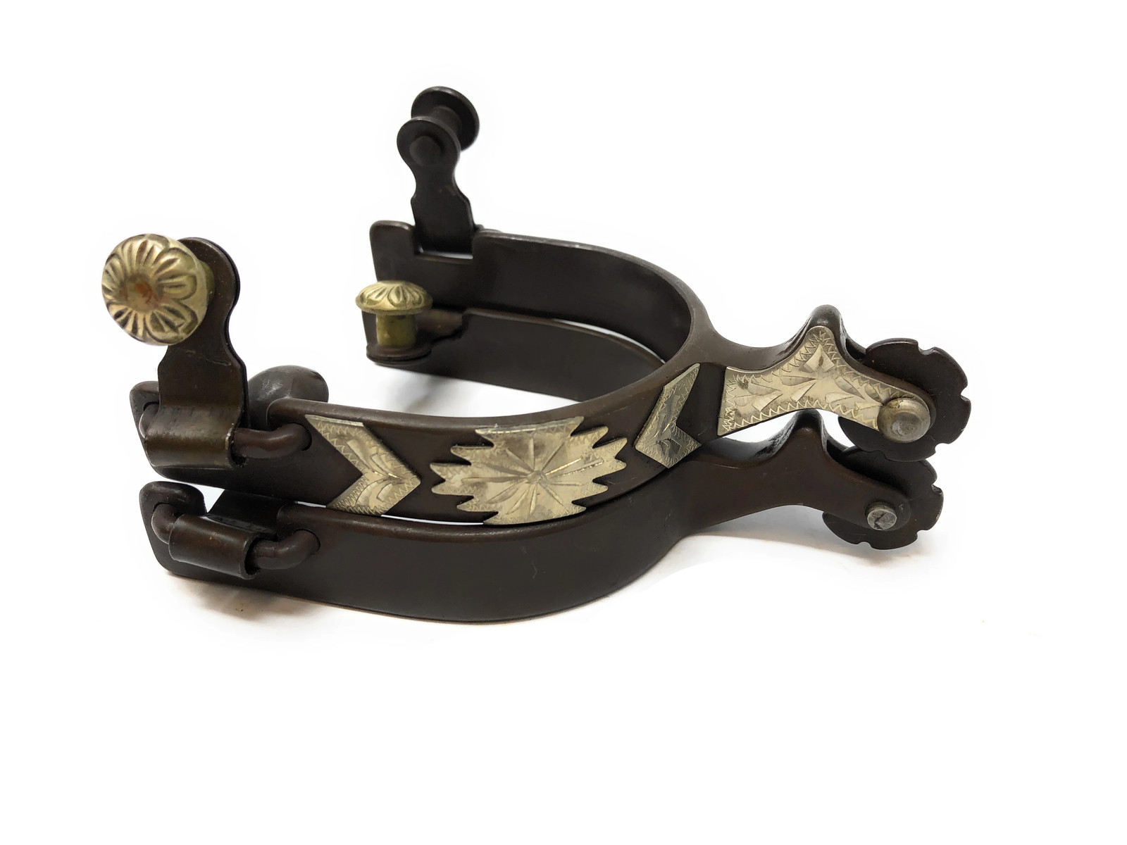 AJ Tack Ladies Antique Brown Southwest Spurs