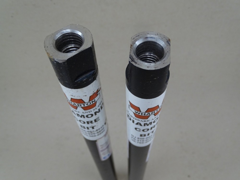 (2) Wharton Core Bore Diamond Core Bit 1-1/8" POL, Cat. 05338