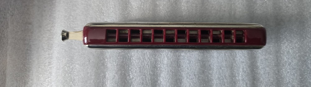 Hohner Chrometta 12 Chromatic Harmonica Key C Germany w/ Case Tested