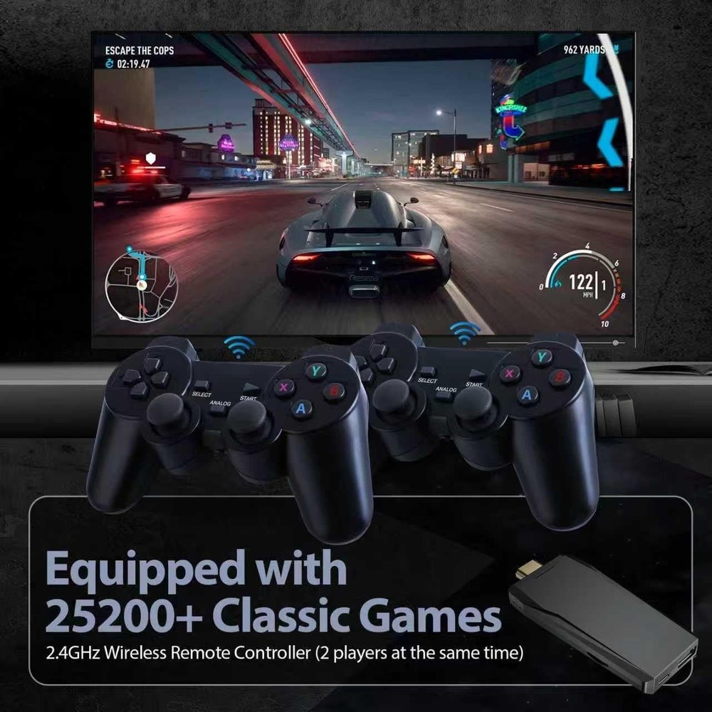 Retro Game Console, Retro Gaming Console, Wireless Retro Game Console, Plug &...