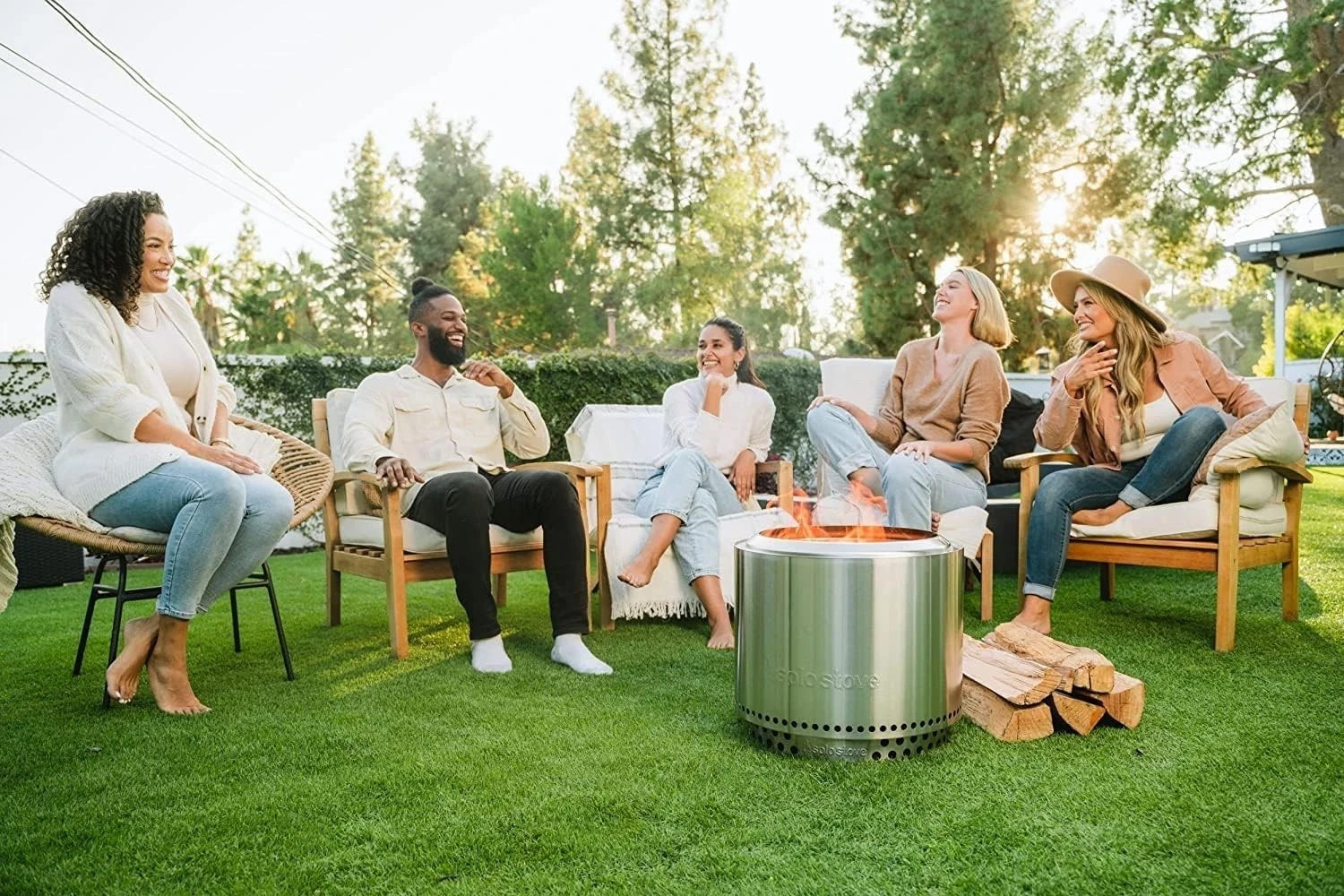 Solo Stove Bonfire 2.0 - 19.5 Inch Smokeless Fire Pit w/ Removable Ash Pan New