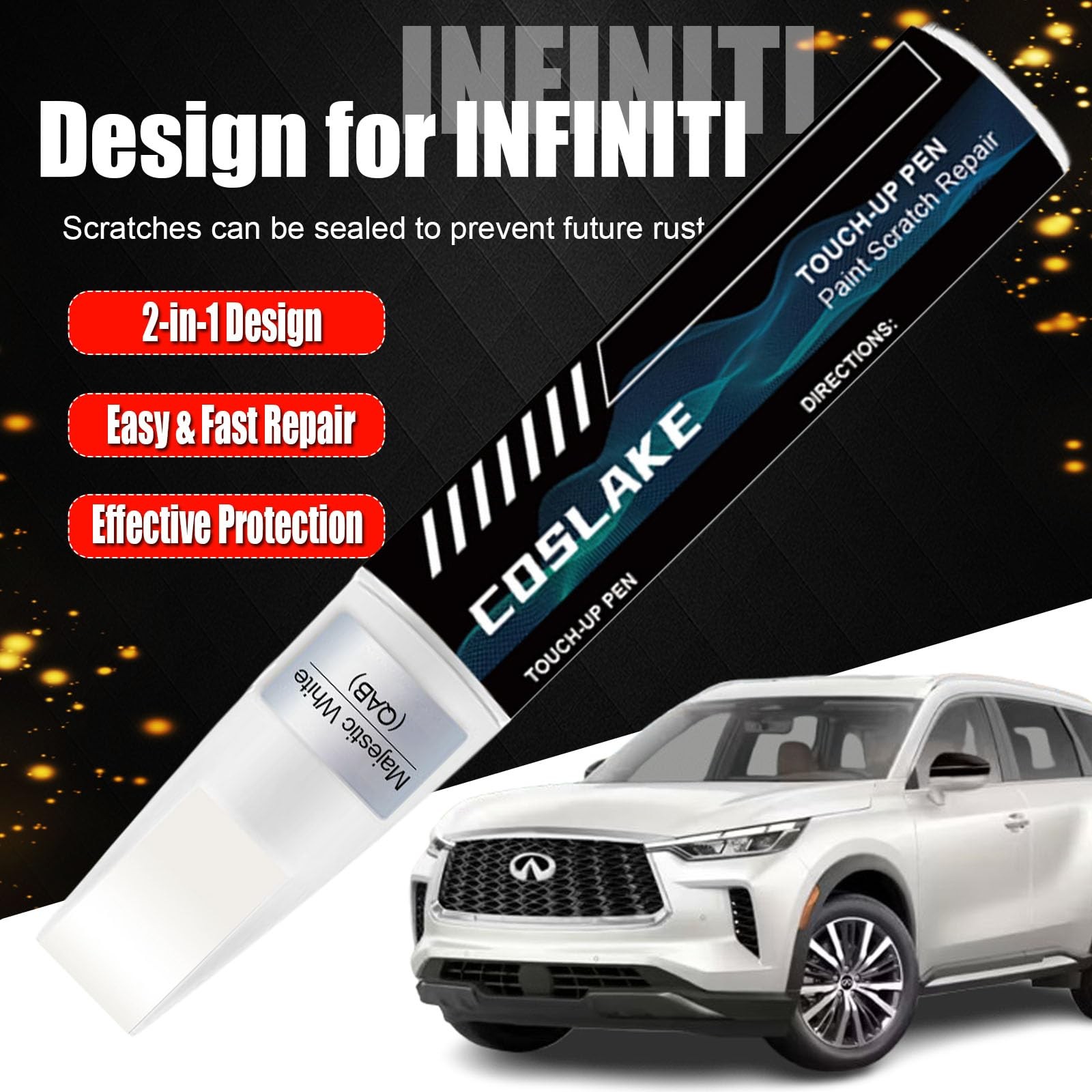 Infiniti Graphite Shadow KAD Touch Up Paint Pen Car Scratch Repair Pro Kit