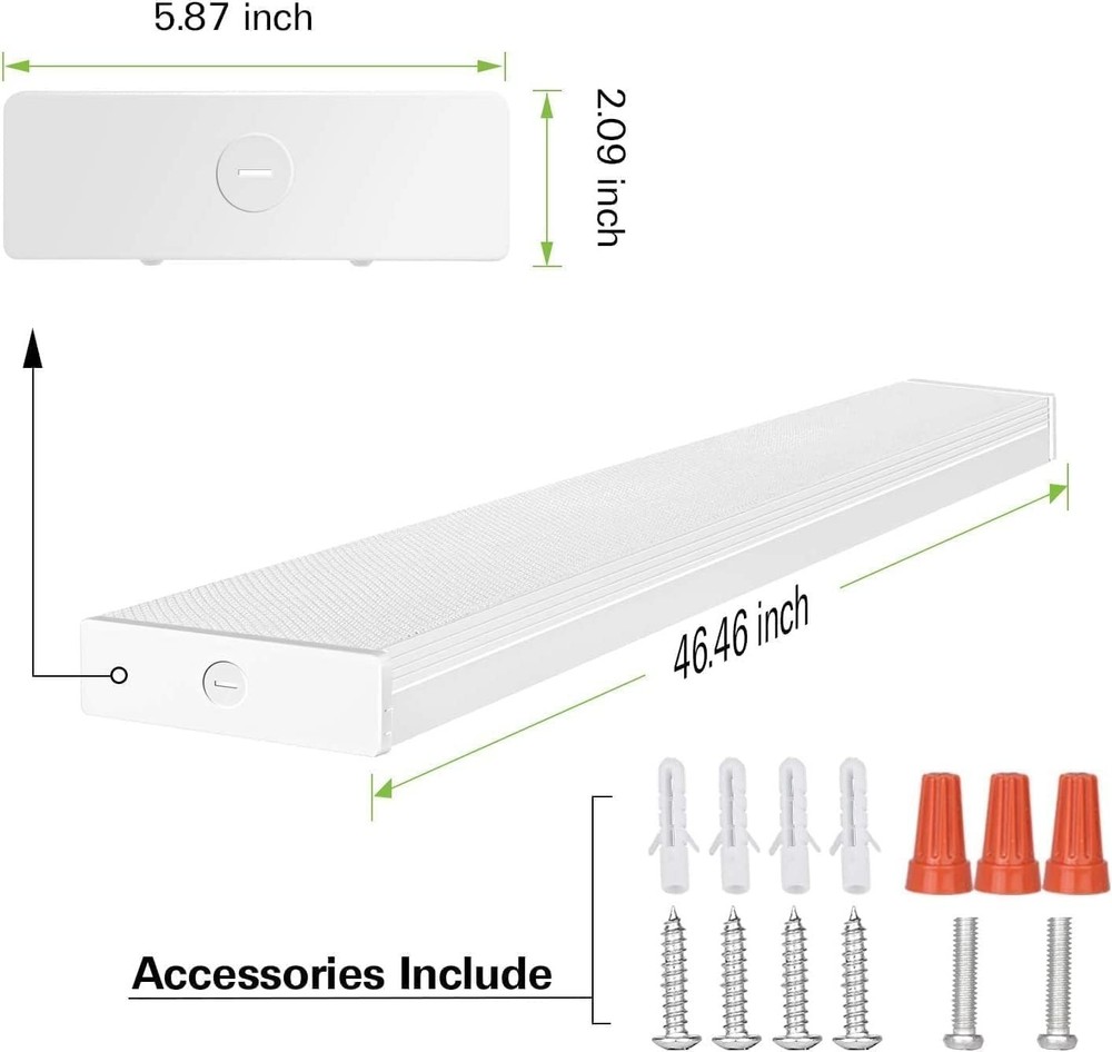 4 Pack 4FT LED Wraparound Light