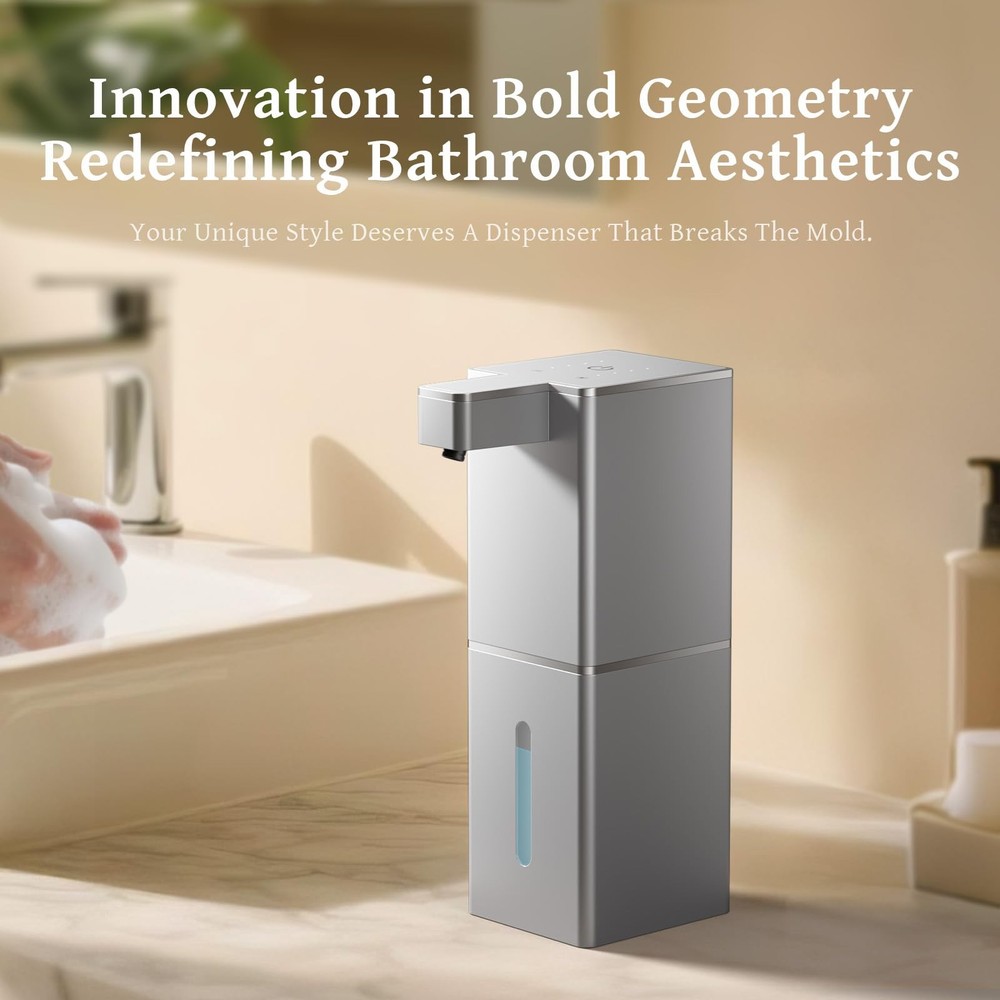 Vuswikoti P12 Automatic Foaming Soap Dispenser - Touchless, 4-Level Adjustabl...