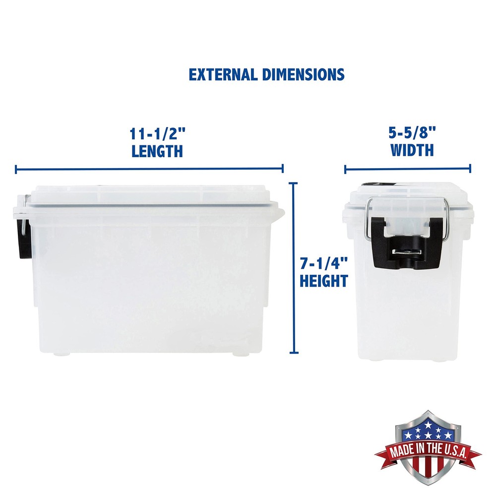 Sheffield 12635 Ammo Storage Box, Stackable .30 Cal Standard Single, Frost