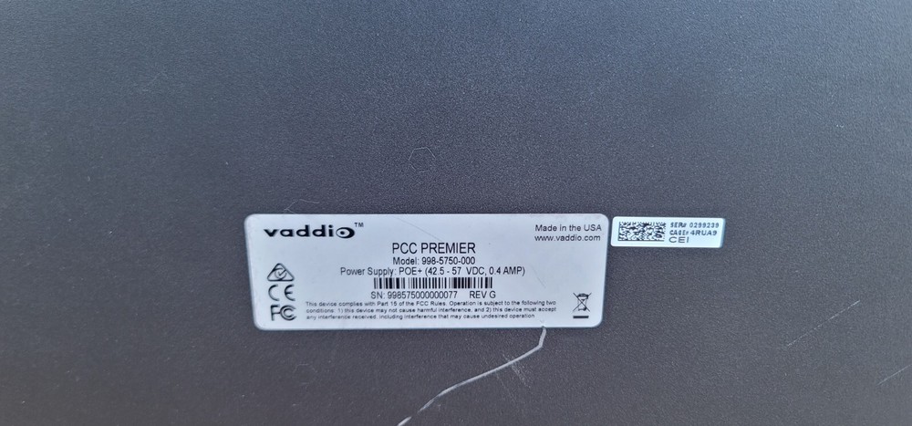 Vaddio 998-5750-000 PCC Premier Precision Camera Controller