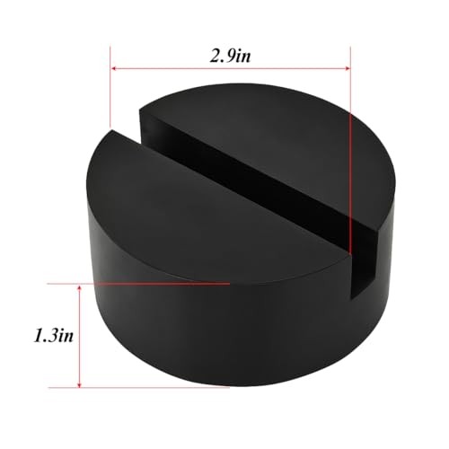 Car Jack Stand Pad, Rubber Vehicle Pinch Weld Side Frame Rail Protector, 2PCS