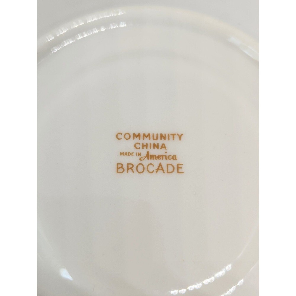 Replacement Community China Saucer "Brocade"