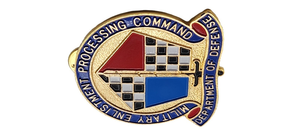 DOD Military Enlistment Processing Command Lapel Pin 257600--[H]