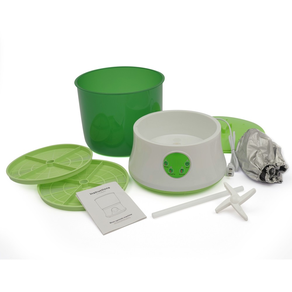 2-Layer Bean Sprouts Machine Large Capacity Automatic Bean Sprouter Grow Tool US