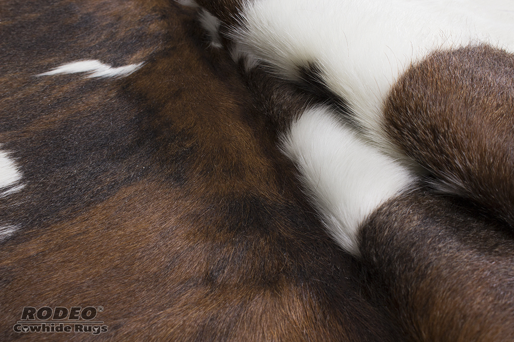 Premium quality rodeo cowhide rug Classic Tricolor large size Approx 6x6-5x7 ft