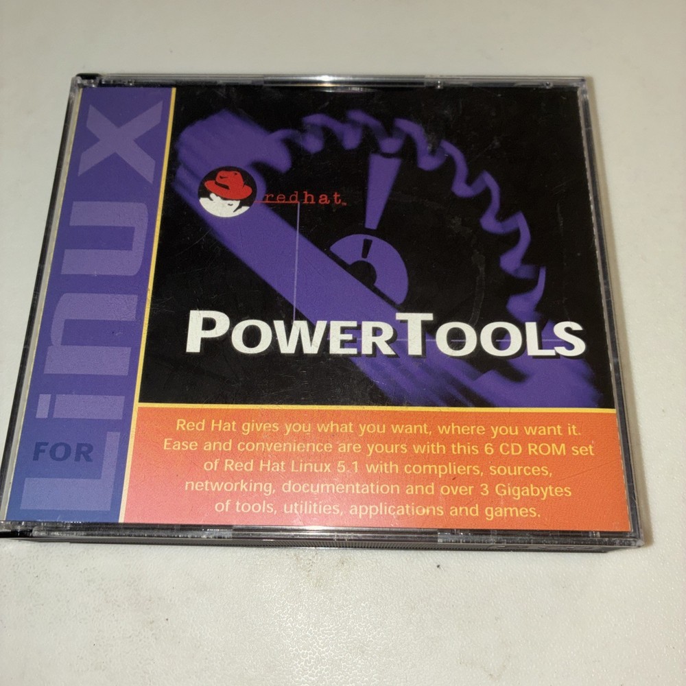 Red Hat Power Tools Linux 5.1 Operating System - 6 CD-ROM Set - No Booklets
