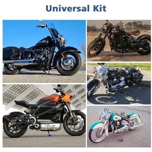 Motorcycle Kickstand Pad High-Density Kickstand Support for All Blue