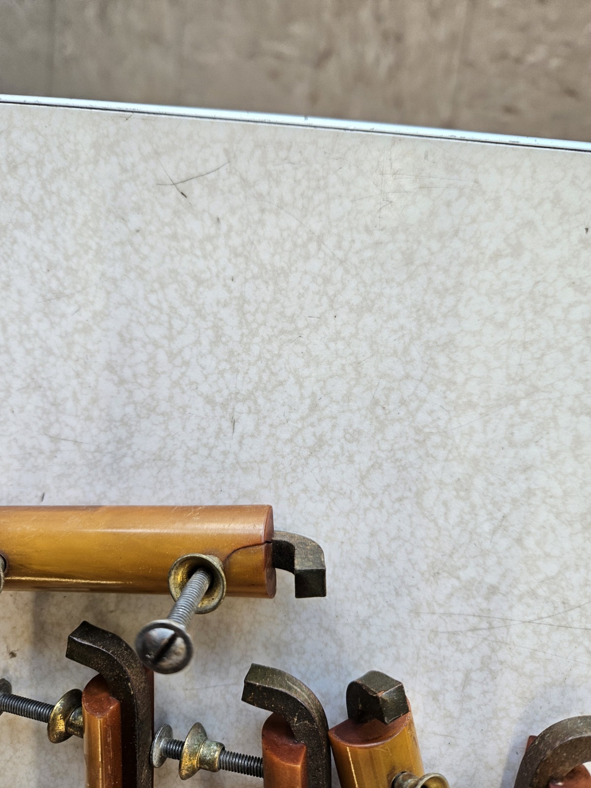 8 Vintage Bakelite Butterscotch Cabinet Drawer Pulls Handles