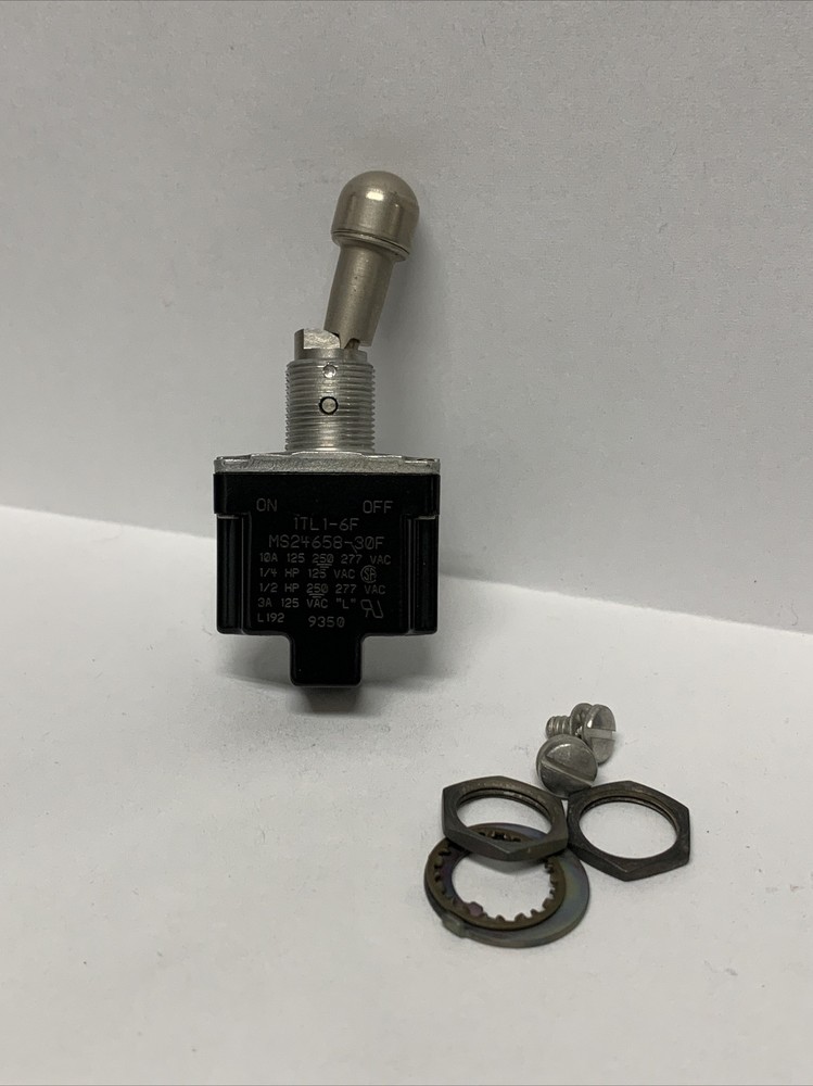 MICROSWITCH MS24658-30F Switch Toggle (ON) OFF SPST Locking Lever