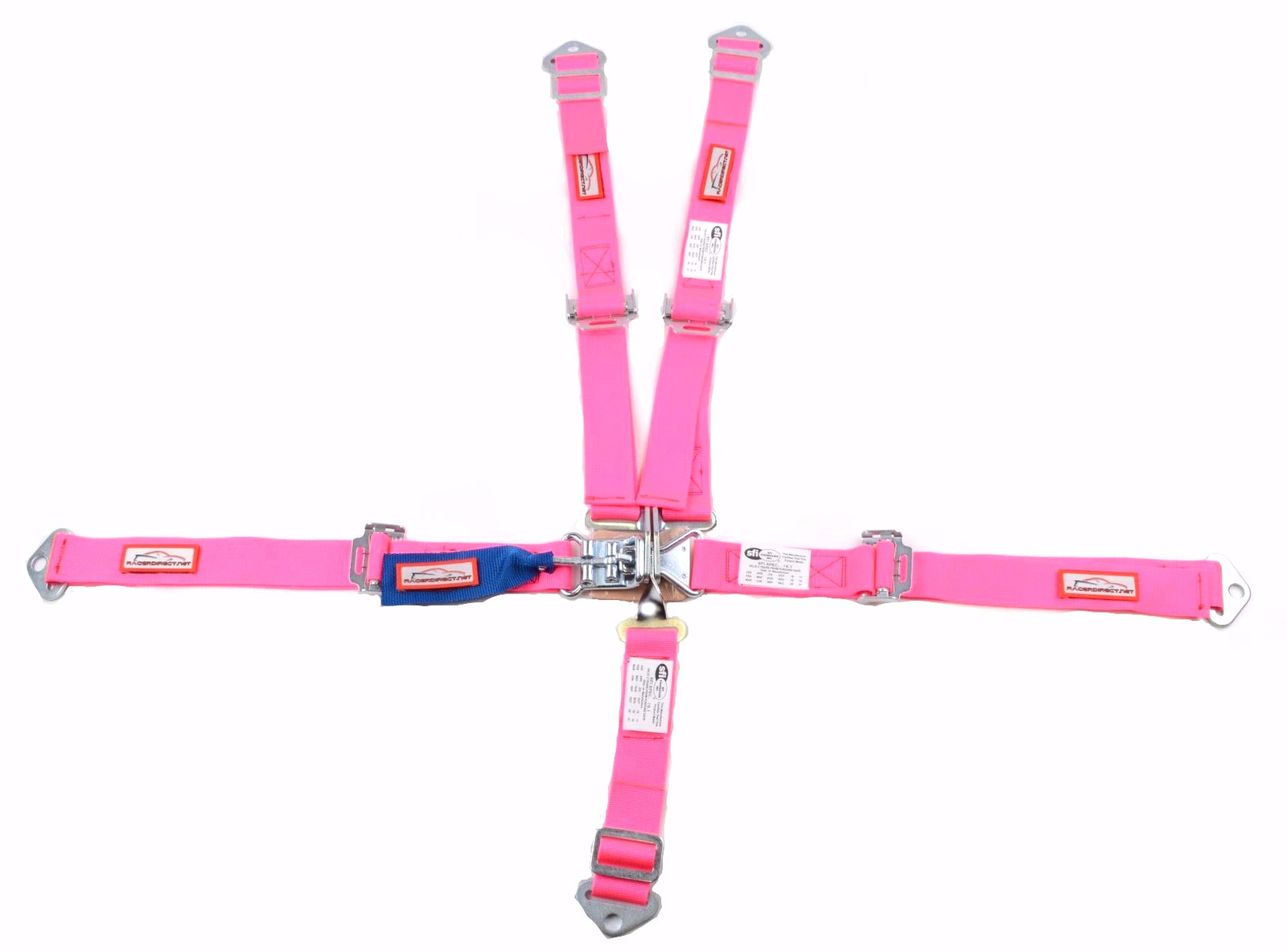 QUARTER MIDGET RACING HARNESS SFI 16.1 5 POINT LATCH & LINK SEAT BELT HOT PINK