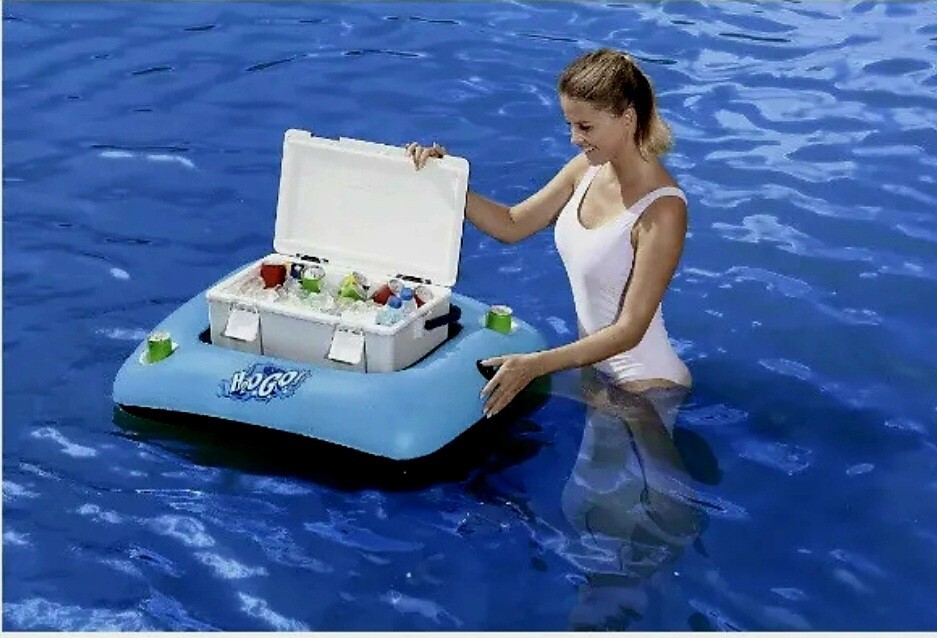 ***H2O GO! Inflatable Cooler Float Blue NEW***