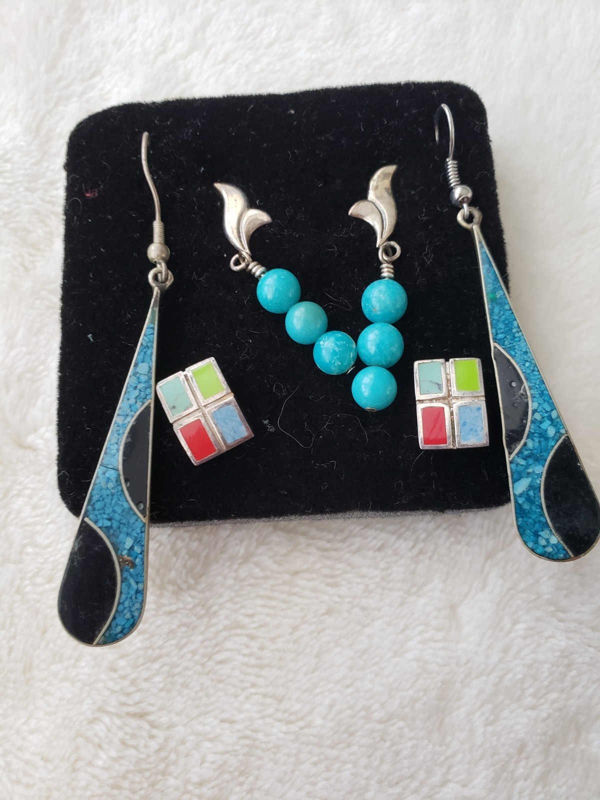 Southwest jewelry lot Sterling Brass Turquoise etc Singed J King DTR Deplause&