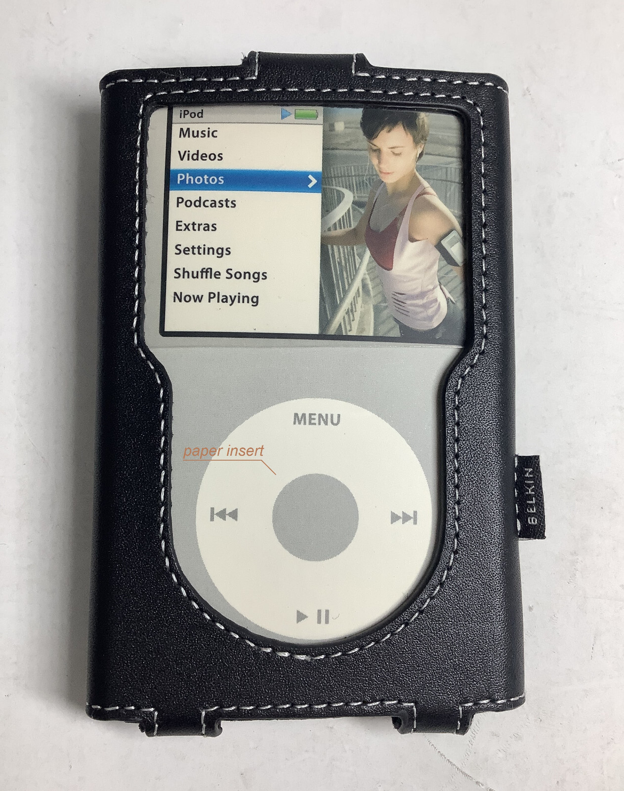 BELKIN Leather Case for iPod Classic 5G 6G 7G 30GB 60GB 80GB 120GB 160GB F8Z205