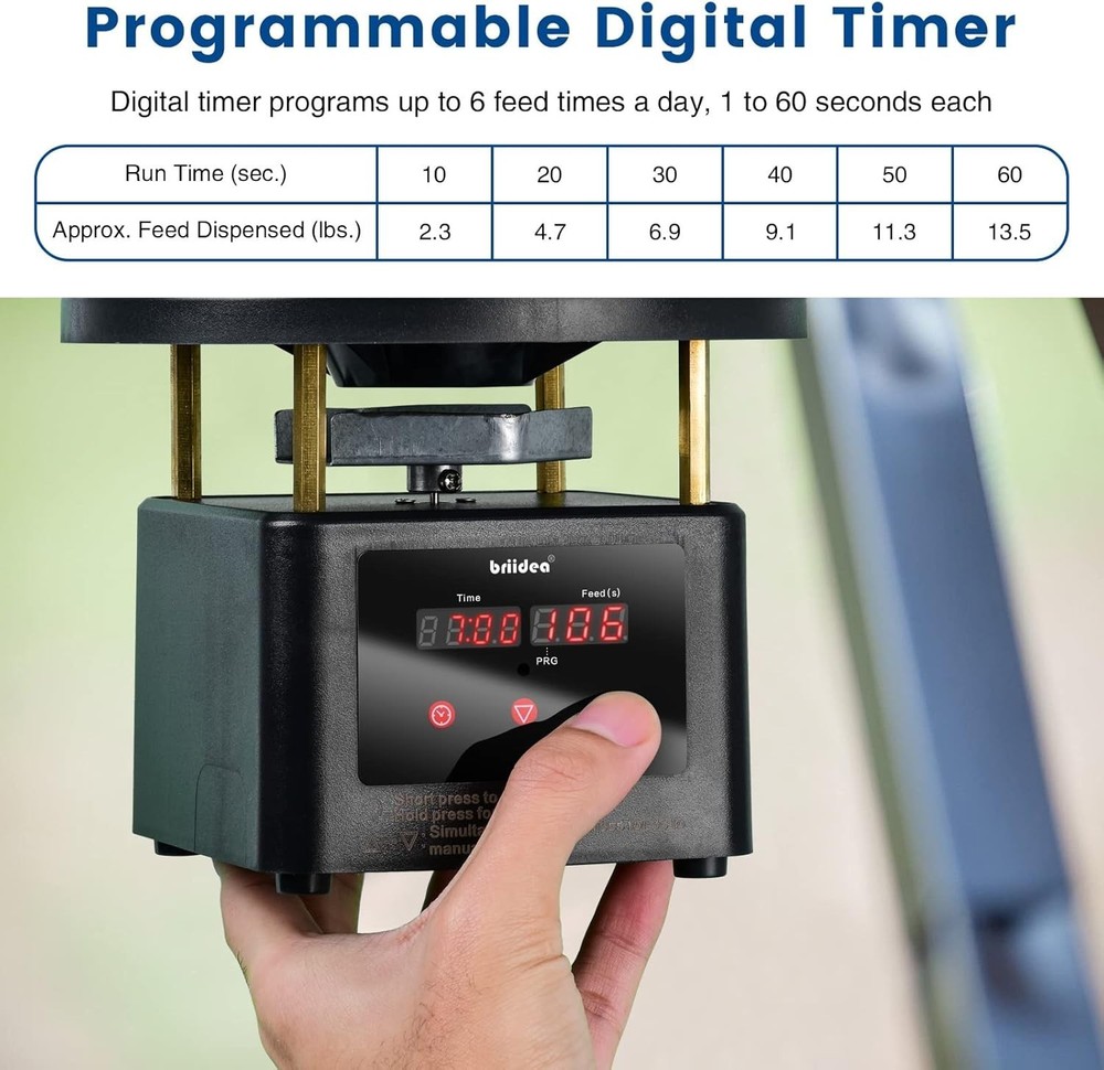 Deer Feeder Timer All-in-One Timer Kit with Programable Digital Timer