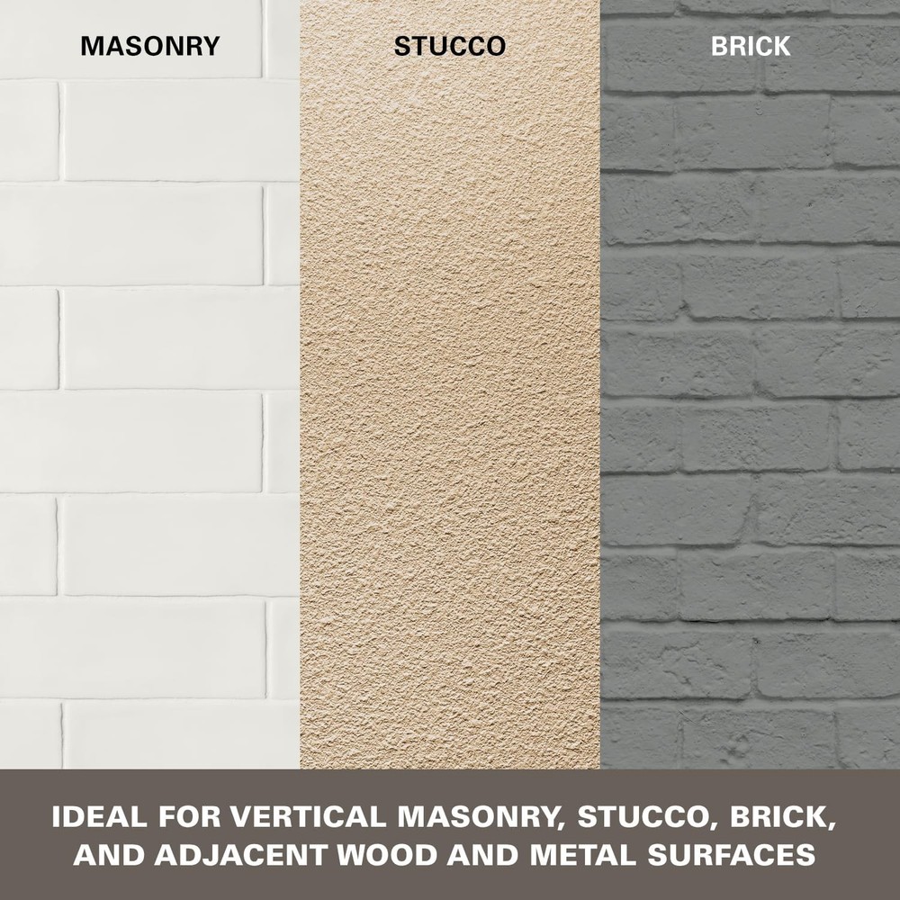Tan Flat Paint – Self-Priming Solution for Masonry, Brick & Stucco