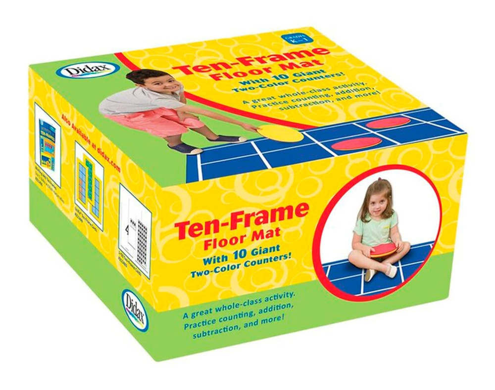 Ten-Frame Floor Mat,Blue