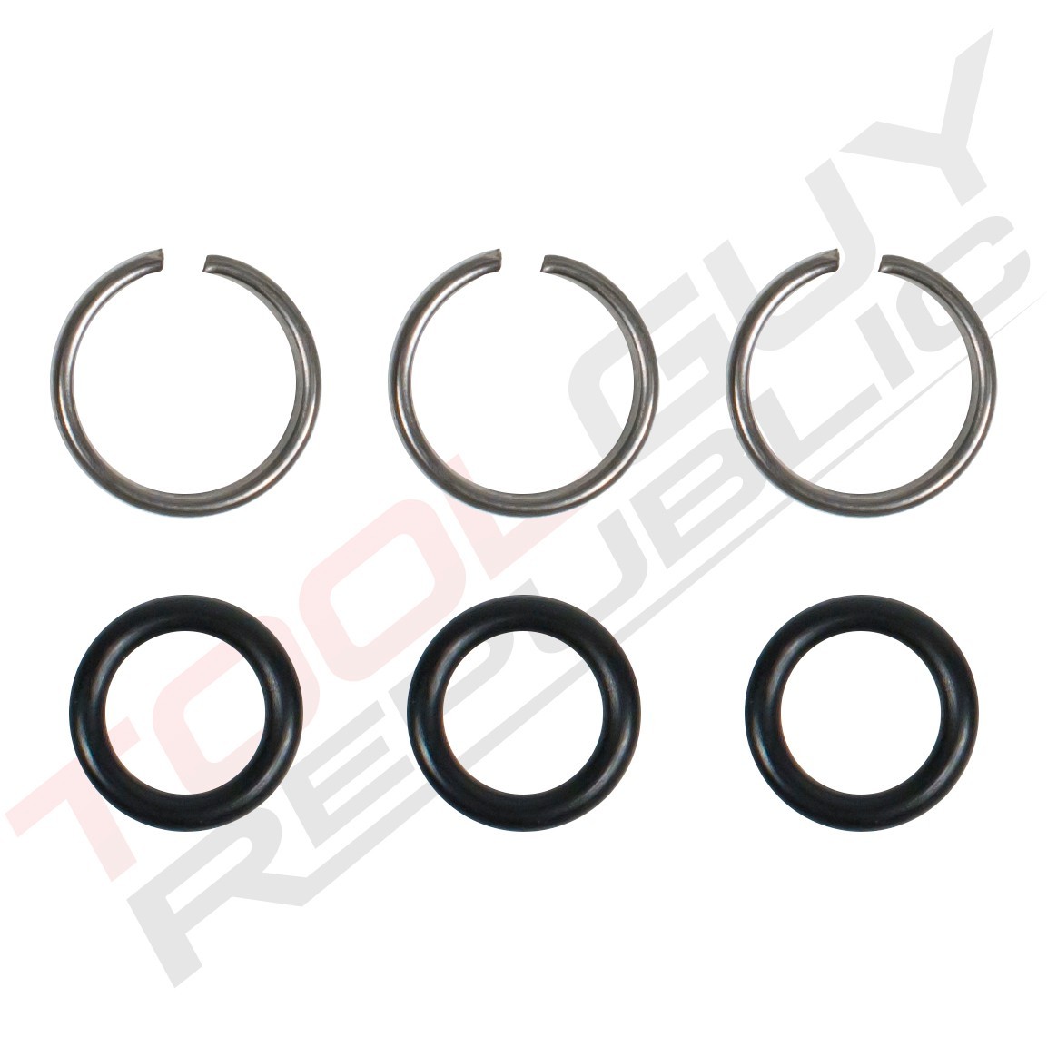 1/2" Impact Wrench Socket Retainer Retaining Ring with O-Ring - 3 Sets
