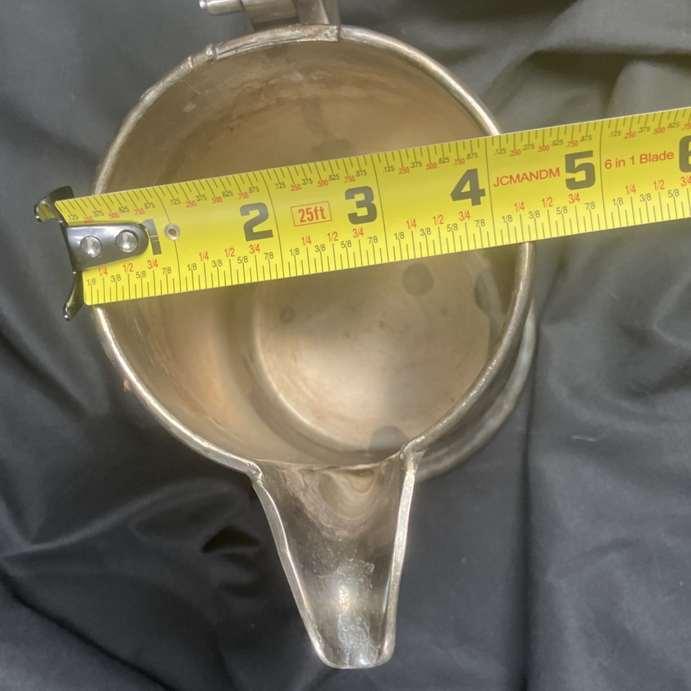 Ally’s Regency Service Carts Silverplate Pitcher Jug 9.5" Tall