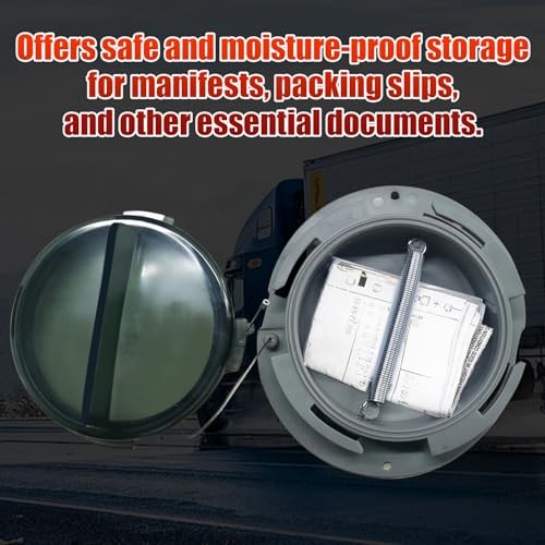 Twist Lock Document Holder for Trucks and Trailers – ABS Plastic Storage 4