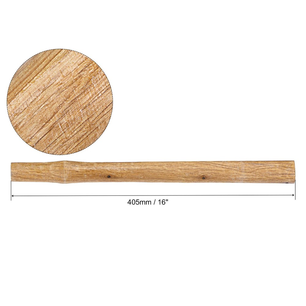 Hammer Handle, 16" Length Wooden for Replacement or Update
