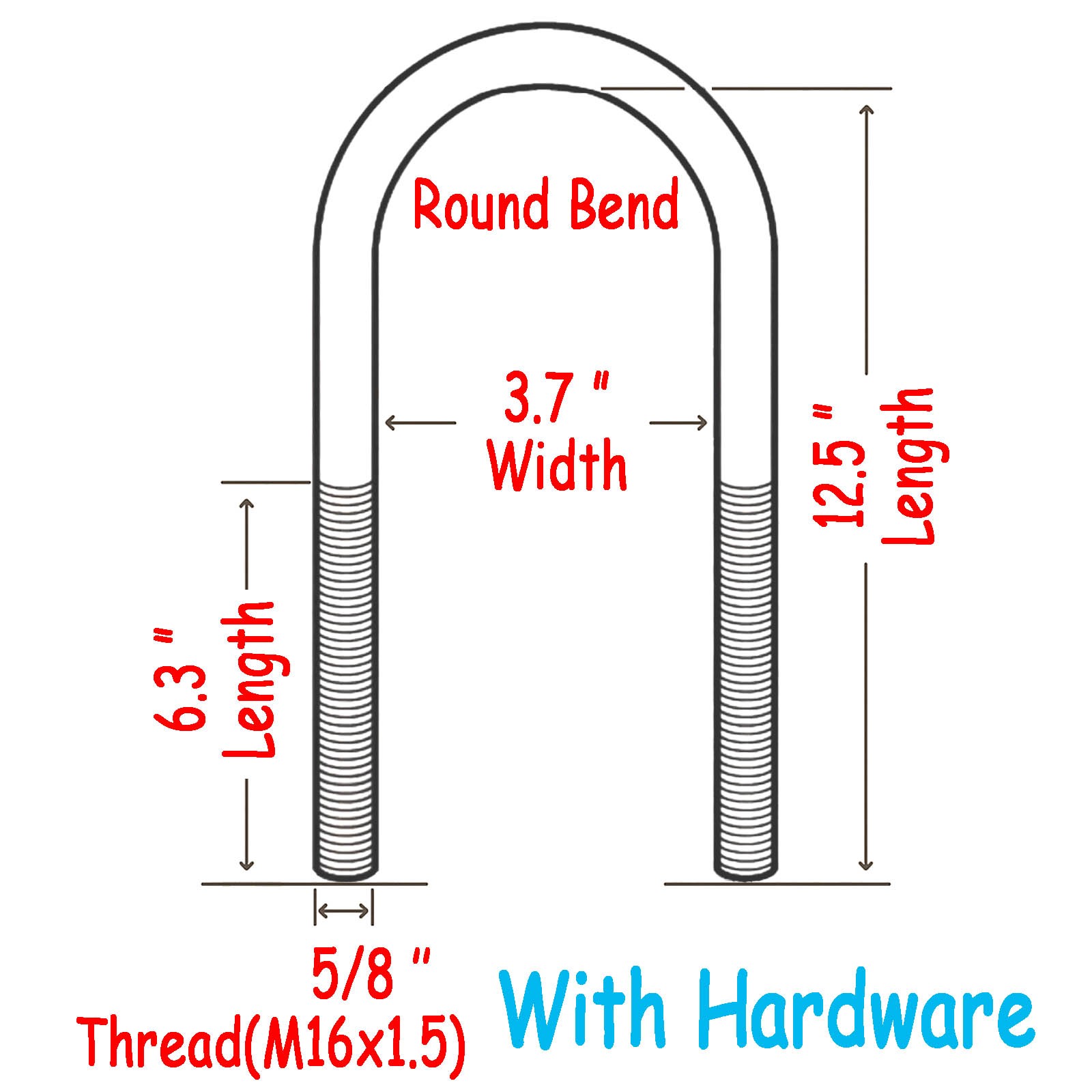 For F150/250/350/450 1980-2016 929-709 Rear Leaf Spring Axle U-Bolt Kit