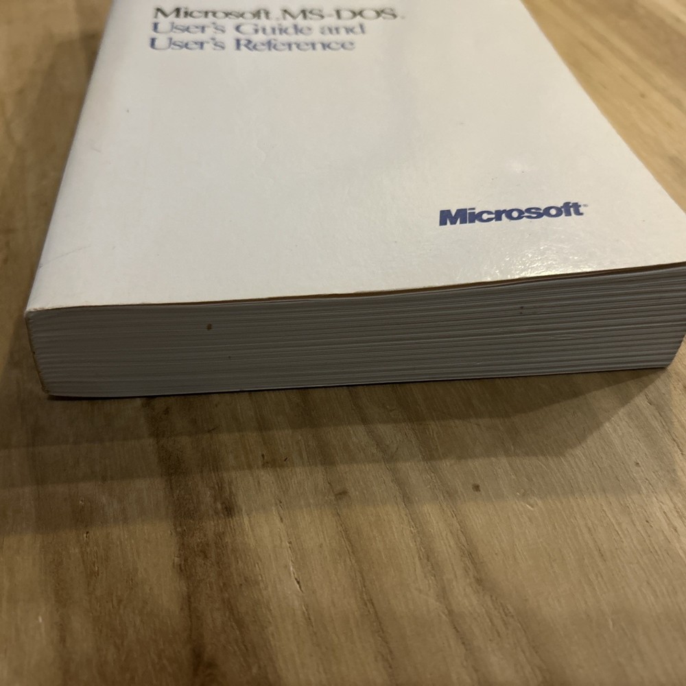 VINTAGE 1988 MICROSOFT MS-DOS USER'S GUIDE AND USER'S REFERENCE MANUAL NICE!