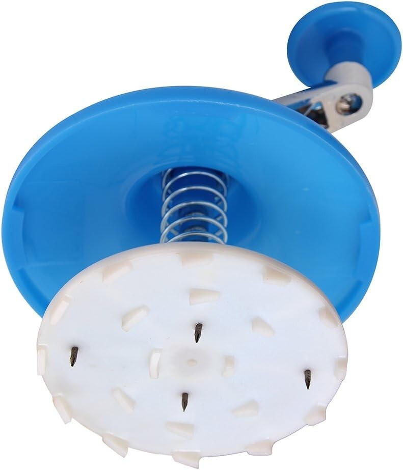 SnowFlake Hand-Crank Snow Cone Maker - Fluffy Ice Shaver with Stackable Molds