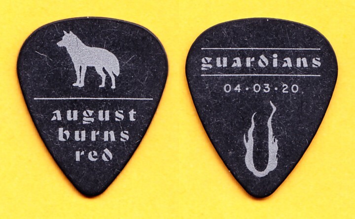 August Burns Red Black/Silver Guardians Guitar Pick - 2021 10th Anniversary Tour