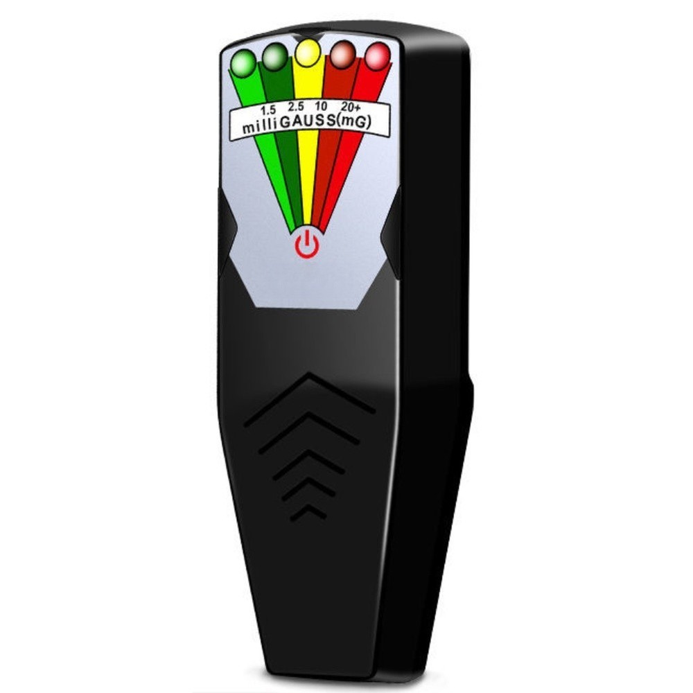 Electromagnetic Radiation Detector Handheld EMF Meter Five Color LED Alerts