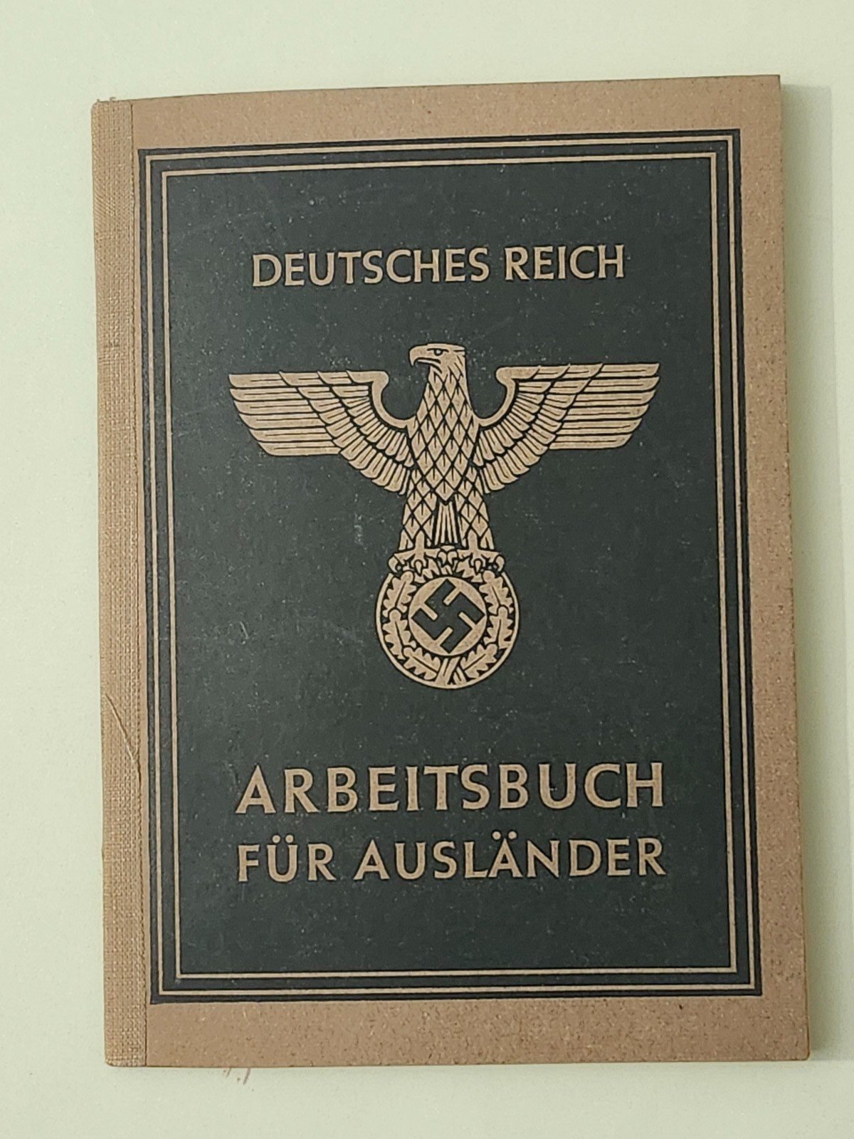 WW2 Germany. German WORKBOOK FOR FOREIGNERS 1943