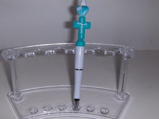 NEW - White Retractable pen -  Jesus
