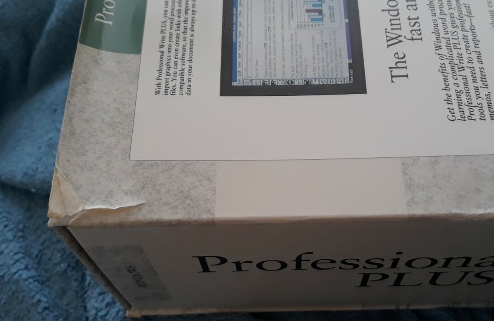 VINTAGE SOFTWARE: SPC Windows Professional Write Plus Word Processor. 3.5 DD Dis