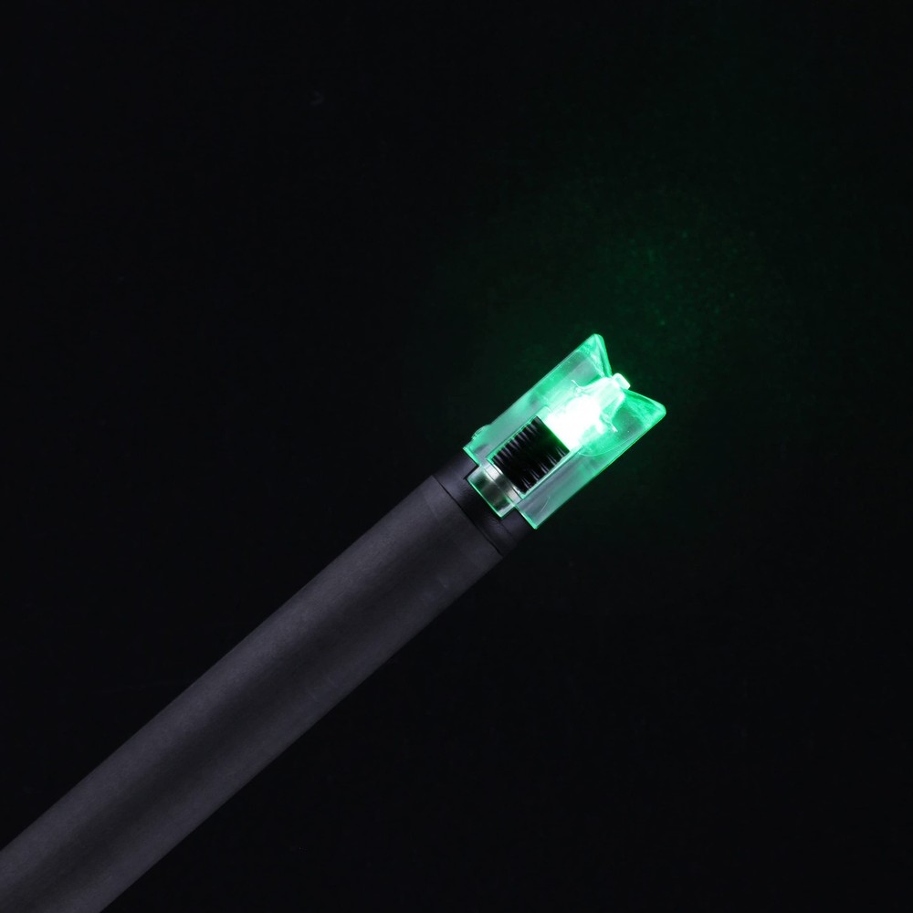 DEEPOWER Crossbow Lighted Nock with ON/Off Switch 4 Pack Green