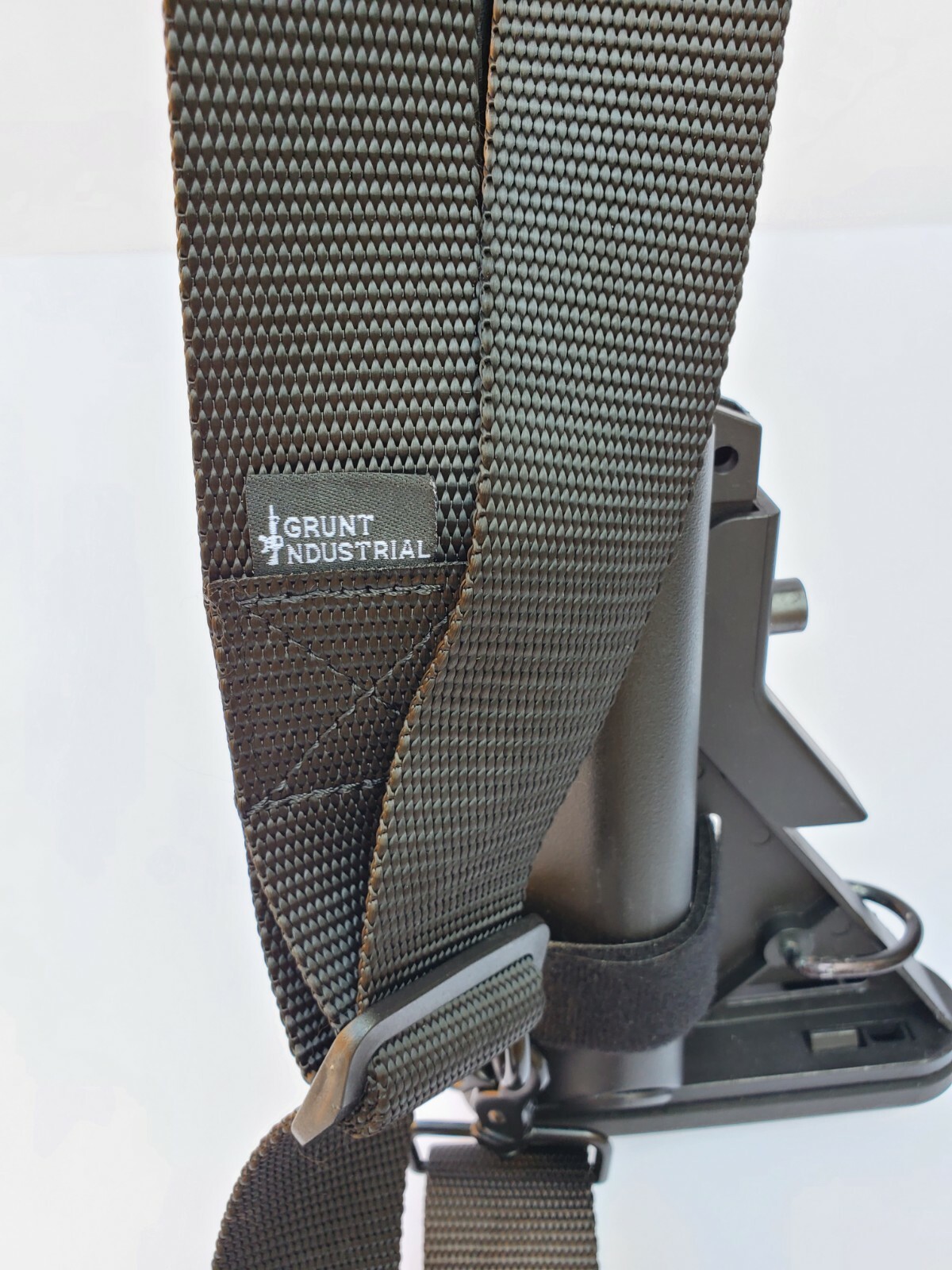 1.5" Wide 2-point Metal Snaps BLACK Sling for Rifle/Airsoft with Free Carabiner!