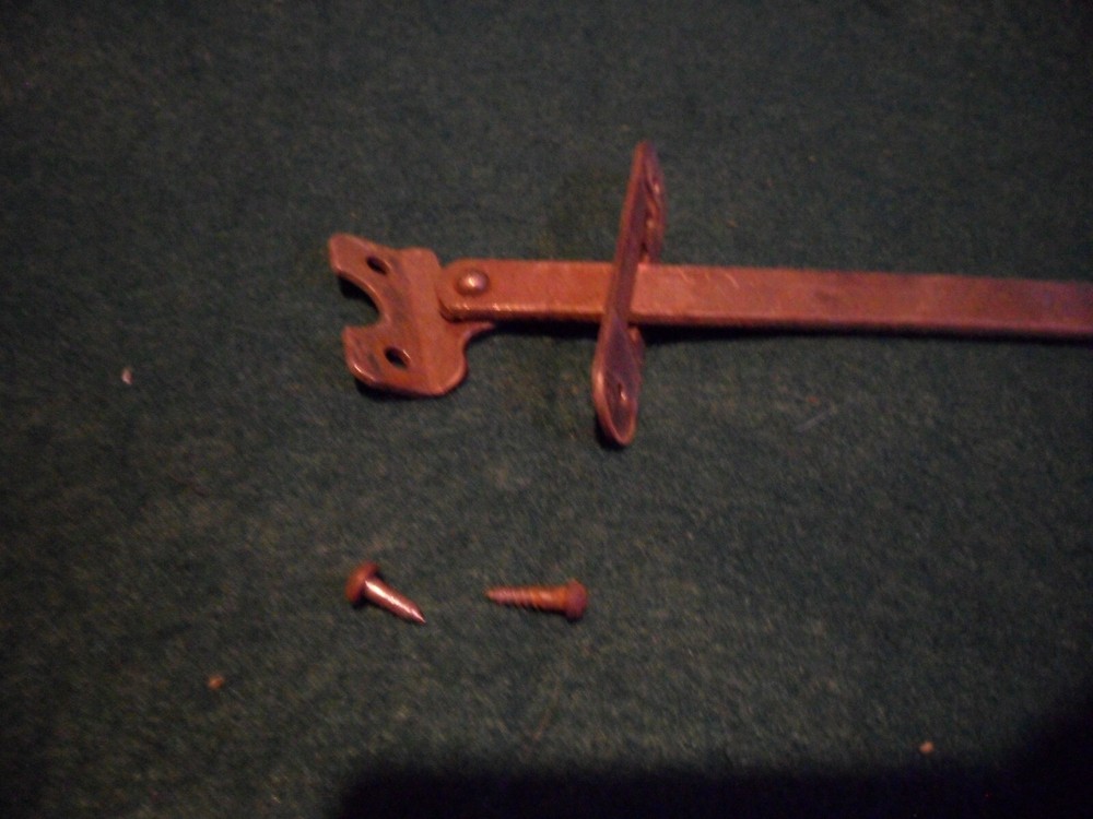Antique Stradivara Phonograph Lid Support and Screws
