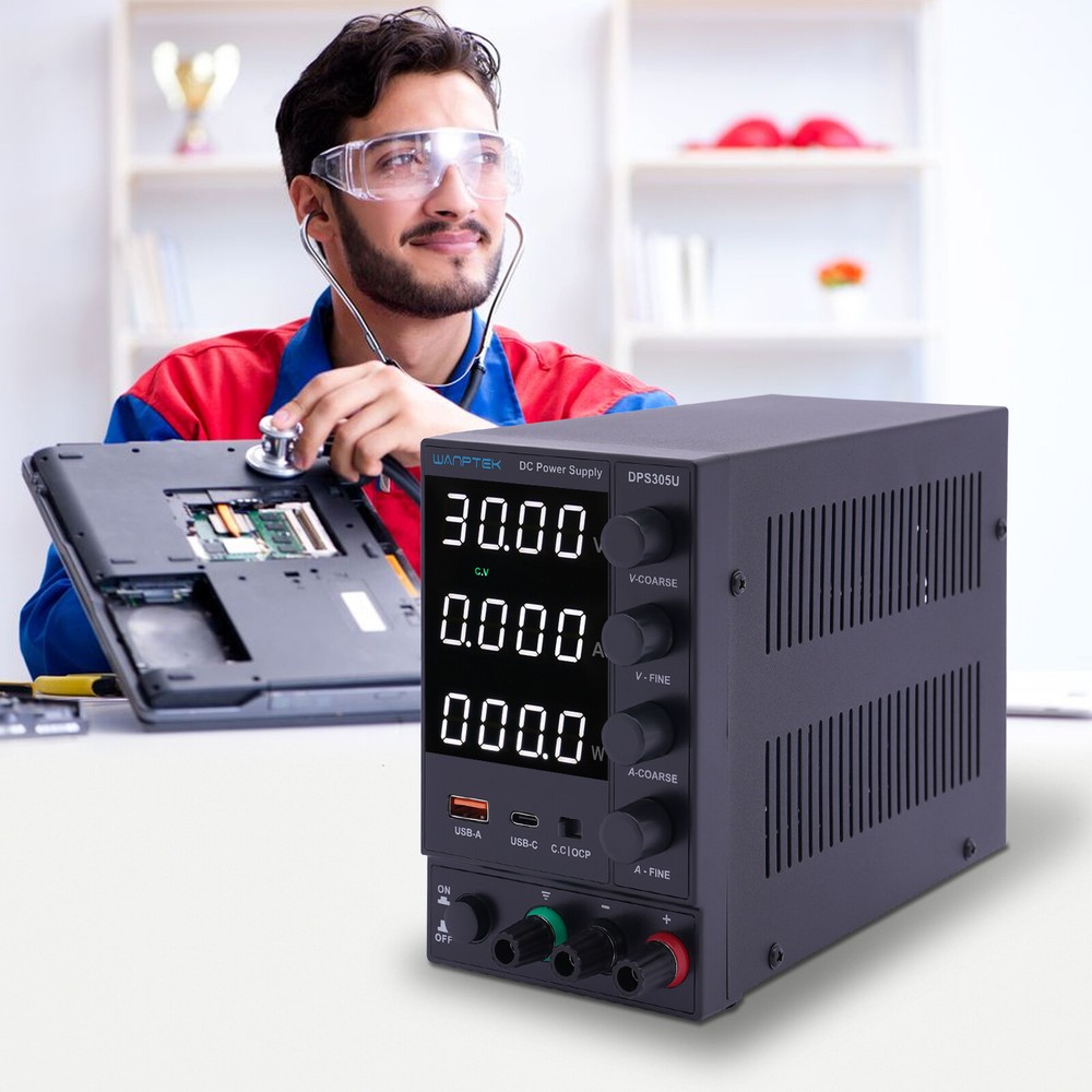 5A/10A Power Supply Variable Adjustable Switching Bench Power Supply 30V/60V US