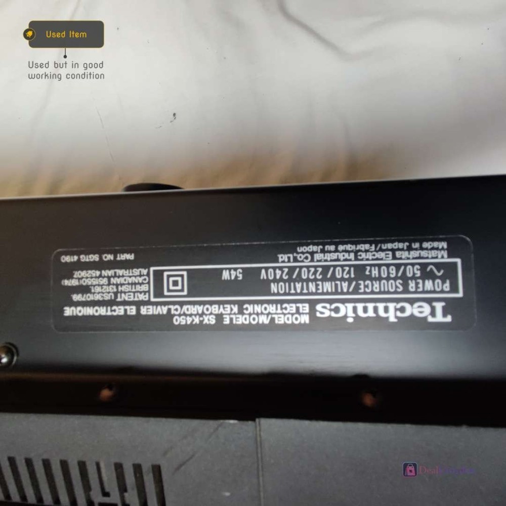 TECHNICS SX-K450 PCM ELECTRONIC KEYBOARD MIDI SYNTHESIZER