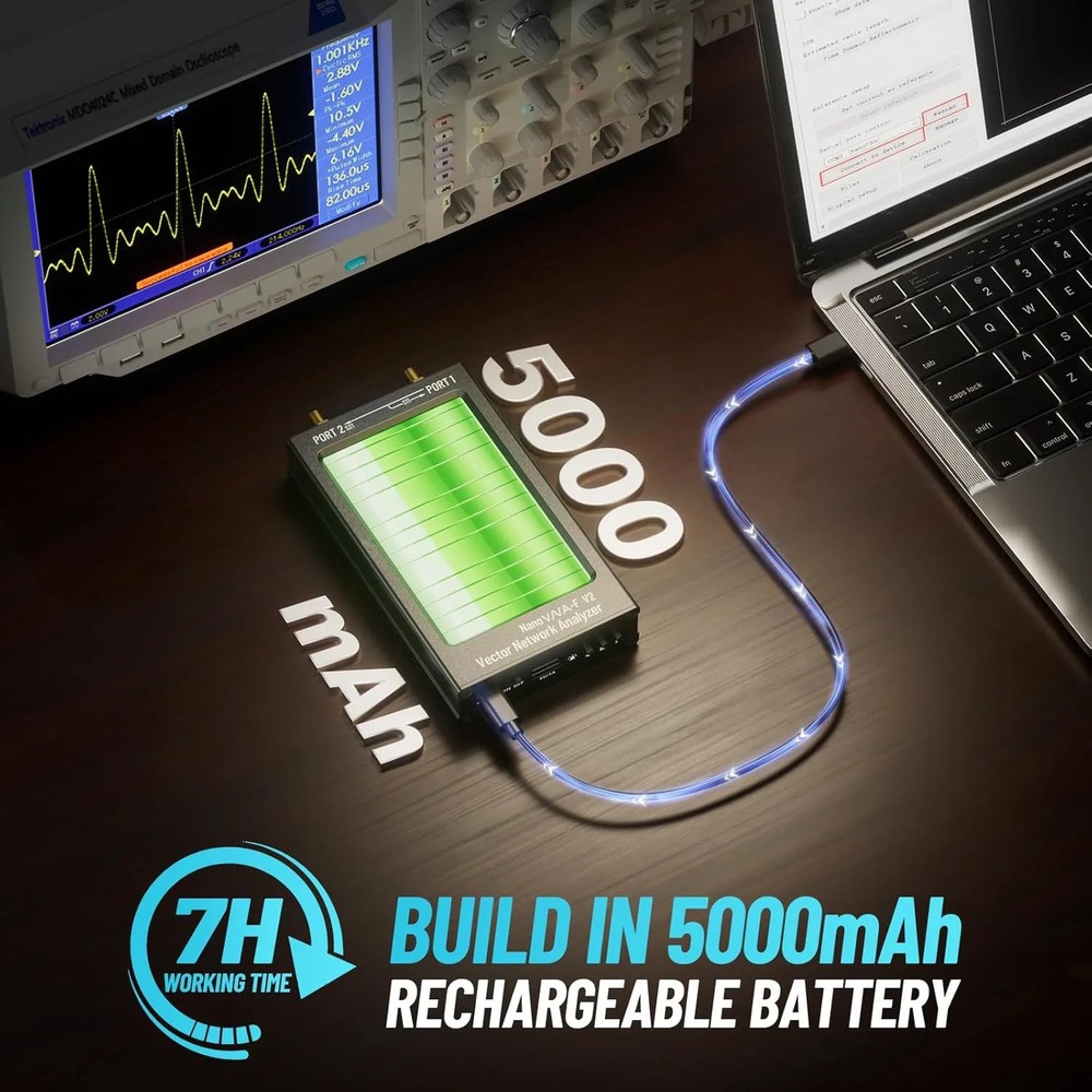 50KHz-3Ghz Network Analyzer 4.3inch LCD display Touch Screen Antenna Short Wave