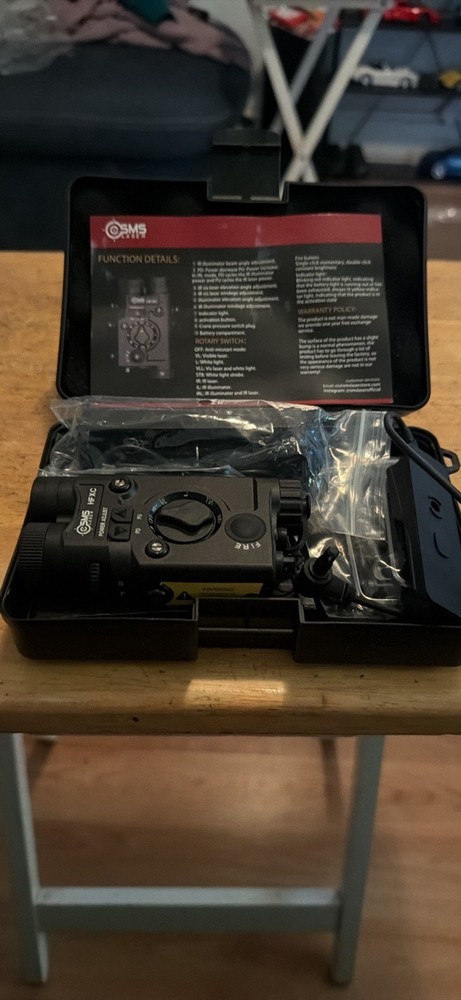 gun laser flashlight combo